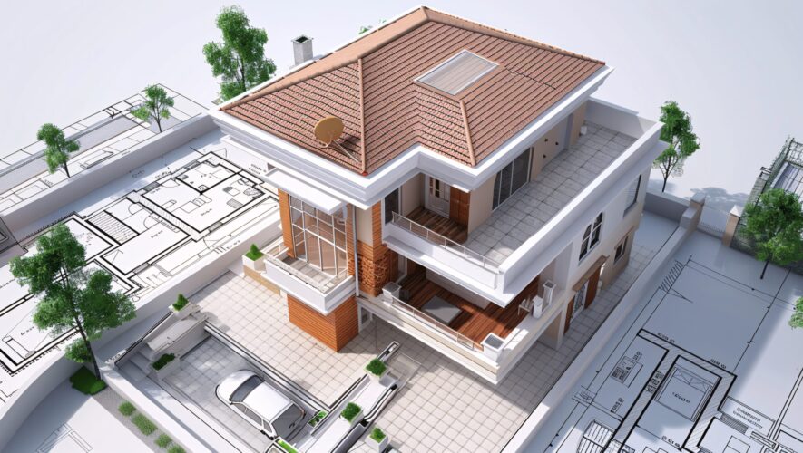 Modello architettonico 3D